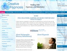 Tablet Screenshot of creativehypnosis.net